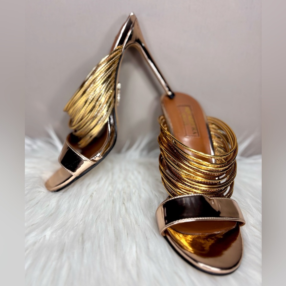 AQUAZZURA Mirrored Strappy Sandal - Picture 7 of 11